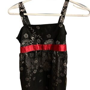 Limited Too Black and Red Floral Dress